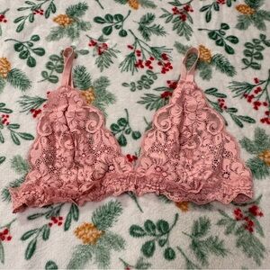 Pink Free People Lace Bralette